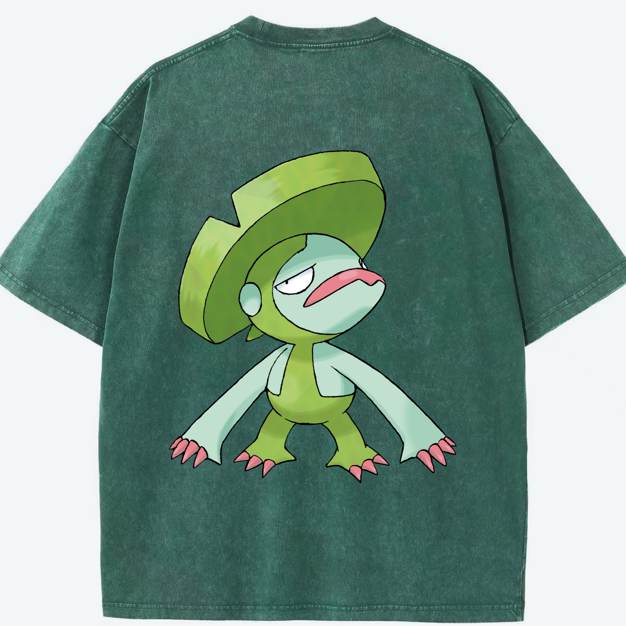 （画像用） ポケットモンスター Pokémon 綿100% ヴィンテージ風 半袖Tシャツ（背面プリント）